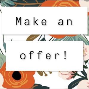 Don’t be afraid 🌸 Make me an offer 🌸 we can talk about prices 🌸